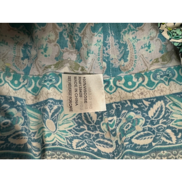 Women's Etcetera Tank Top, Size 6, Blue & Green - Picture 5 of 5